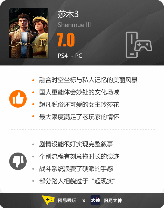 花飘香——《莎木3》评测pg电子首页人间有情莎(图23)